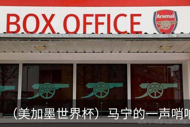 （美加墨世界杯）马宁的一声哨响，中国足球的另一种抵达